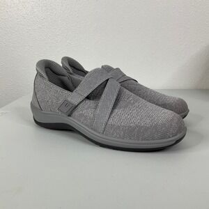 Orthofeet Women's Gray Slip On Sneakers Size 7.5